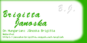 brigitta janoska business card