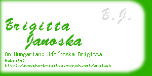 brigitta janoska business card
